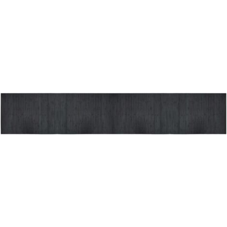 Tapis rectangulaire gris 70x400 cm bambou vidaXL (1/5)