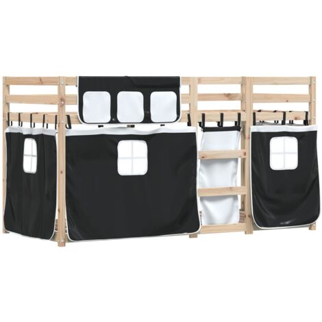 Lit superposé sans matelas 90x190 cm bois de pin massif vidaXL (1/5)
