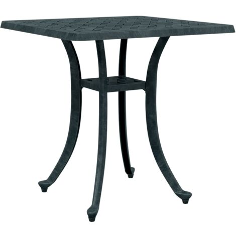 Table de jardin vert 53x53x53 cm aluminium coulé vidaXL (1/5)