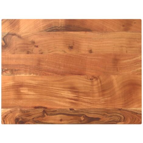 Dessus de table 90x70x3,8 cm rectangulaire bois massif d'acacia vidaXL
