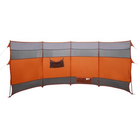Brise-vent de camping orange 366x152x152 cm imperméable vidaXL (1/5)