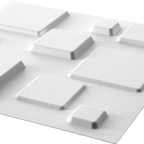 Panneaux muraux 3D 24 pcs GA-WA09 carrés WallArt