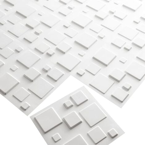 Panneaux muraux 3D 24 pcs GA-WA09 carrés WallArt