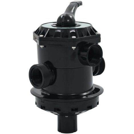 Vidaxl – Soupape à multi-voies pour filtre à sable ABS 1,5' – 6 fonctions : hiver, filtrage, lavage à contre-courant – Montage supérieur