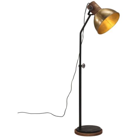 Lampadaire 25 W laiton antique 30x30x100-150 cm E27 vidaXL (1/5)