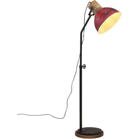 Lampadaire 25 W rouge délavé 30x30x100-150 cm E27 vidaXL