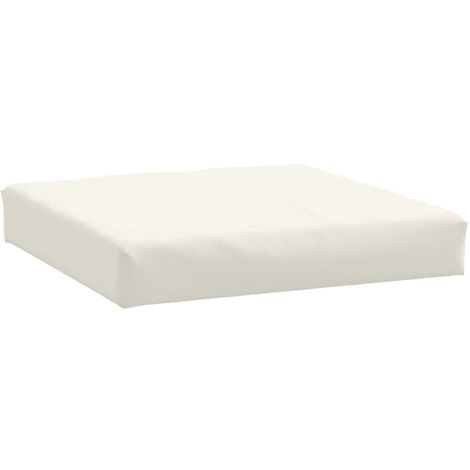 Coussin de palette crème mélangé 60x60x9,5 cm tissu vidaXL