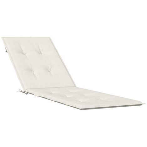 Coussin de chaise longue crème mélangé (75+105) x 50 x 4 cm vidaXL (1/5)