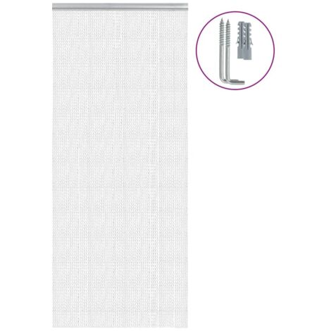 vidaXL Chain Door Fly Screen 90x212 cm Aluminium (1/5)