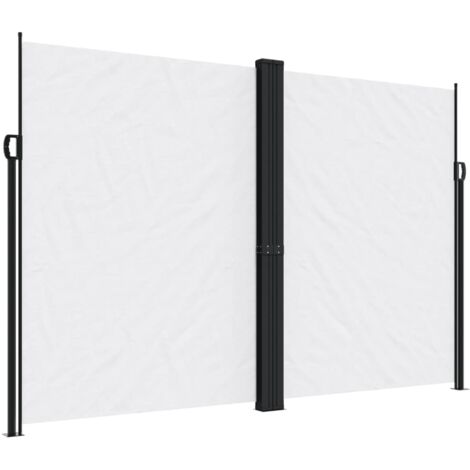 Auvent latéral rétractable blanc 220x1200 cm vidaXL