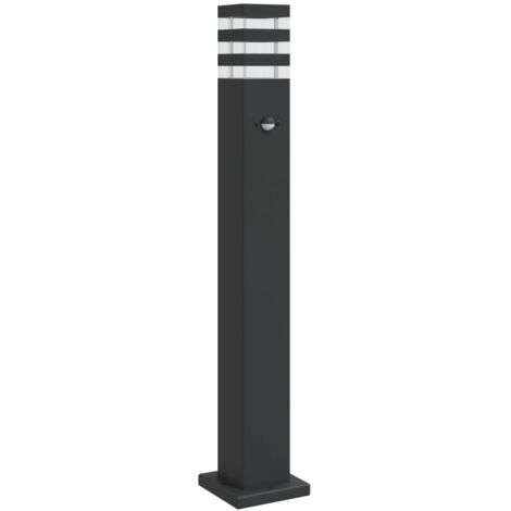 Lampadaire d'extérieur avec capteur noir 80 cm aluminium vidaXL (1/5)