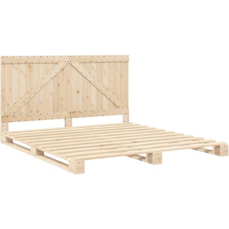 Cadre de lit sans matelas avec tête de lit 200x200 cm vidaXL (1/5)