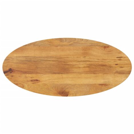 Dessus de table 140x50x3,8 cm ovale bois massif de manguier vidaXL