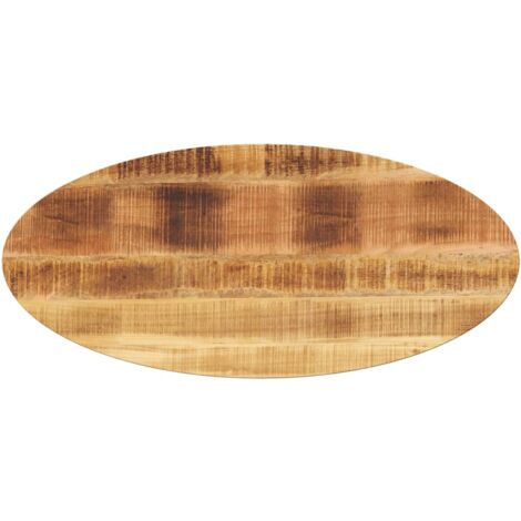Dessus de table 90x40x2,5 cm ovale bois massif de manguier vidaXL