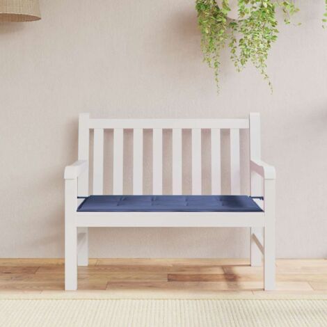 Coussin de banc de jardin bleu marine 100x50x3 cm tissu oxford vidaXL (1/6)