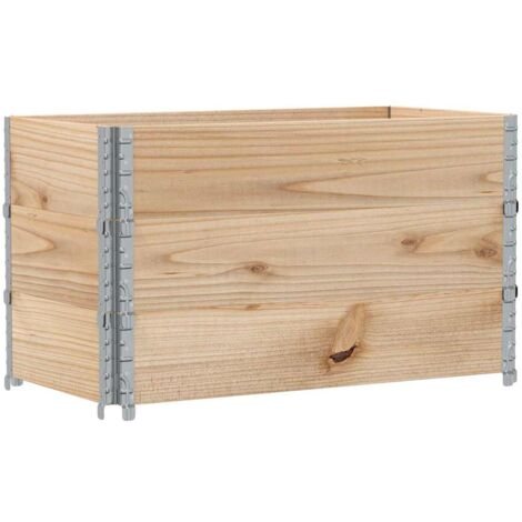vidaXL Colliers de palette 3 pcs 100x50 cm bois de pin solide