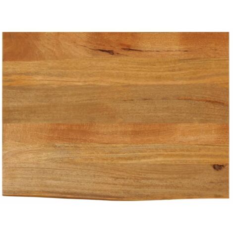 Dessus de table à bord vivant 70x60x3,8 cm bois massif manguier vidaXL