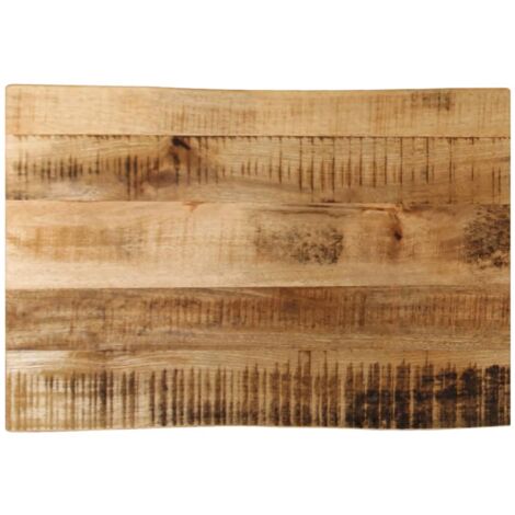 Dessus de table bord vivant 50x40x2,5 cm bois de manguier brut vidaXL