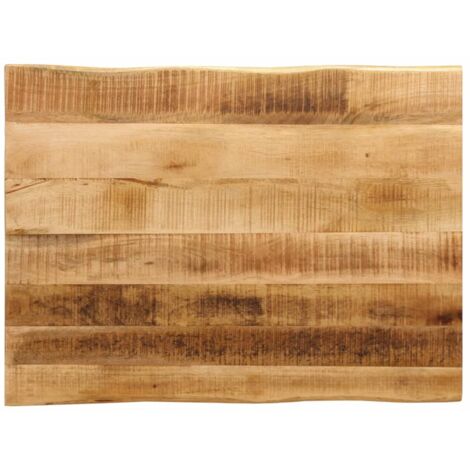 Dessus de table bord vivant 90x60x3,8 cm bois de manguier brut vidaXL