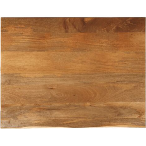 Dessus de table à bord vivant 110x80x2,5cm bois massif manguier vidaXL