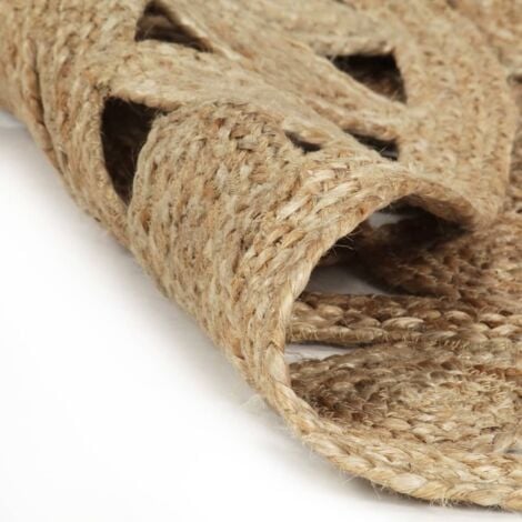 Tapis fait à la main Jute tressée 90 cm vidaXL