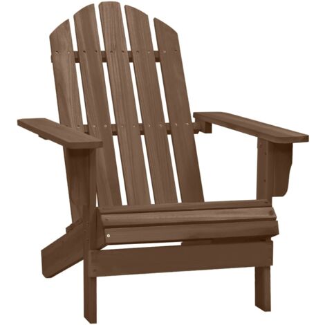 Chaise de jardin Bois Marron vidaXL