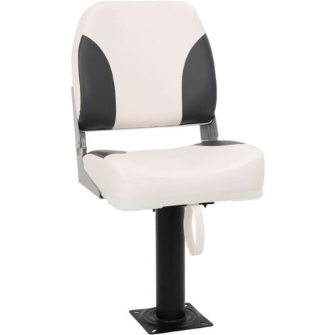 Vidaxl – Siège de bateau pliable 2 sièges – Résistant à l'eau – Socle en acier – Dimensions 41 x 36 x 48 cm – Confort optimal avec mousse haute compression (1/5)