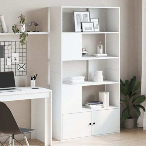 Bibliothèque blanc 100x36x189 cm bois d'ingénierie vidaXL (1/6)