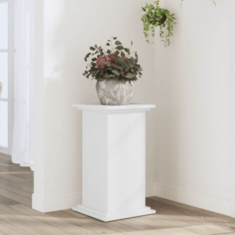 Vidaxl – Support pour plantes blanc 33x33x60 cm – Bois d'ingénierie durable – Capacité de charge 60 kg – Design minimaliste pour intérieur