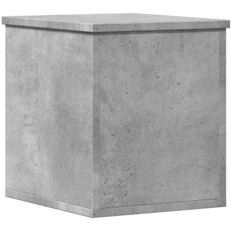 Boîte de rangement gris béton 30x35x35 cm bois d'ingénierie vidaXL