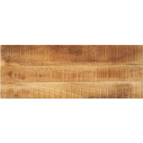 Dessus de table rectangulaire bois massif de manguier brut vidaXL