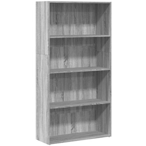 Bibliothèque sonoma gris 80x30x152 cm bois d'ingénierie vidaXL