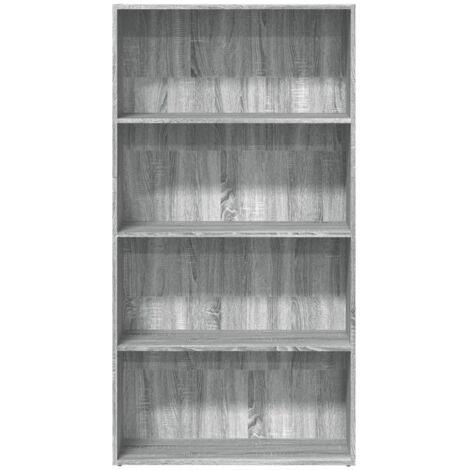 Bibliothèque sonoma gris 80x30x152 cm bois d'ingénierie vidaXL