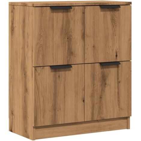 Buffet chêne artisanal 60x30x70 cm bois d'ingénierie vidaXL