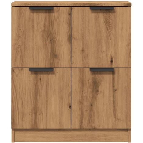 Buffet chêne artisanal 60x30x70 cm bois d'ingénierie vidaXL