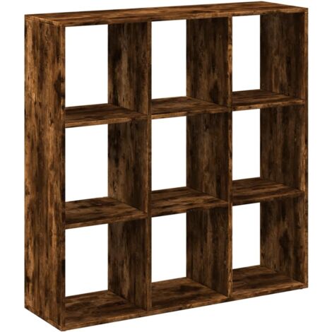 Étagère séparatrice de pièce chêne fumé 102x29x103,5 cm vidaXL