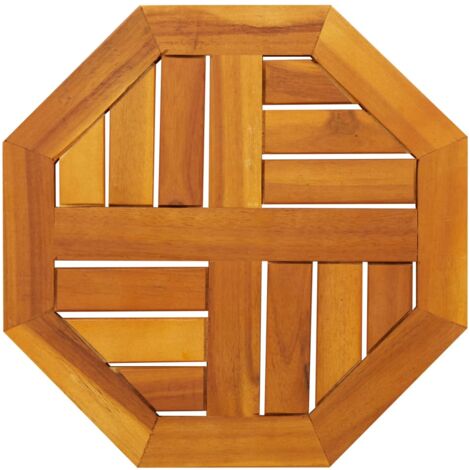 Dessus de table 40x40x2 cm octogonal bois massif d'acacia vidaXL