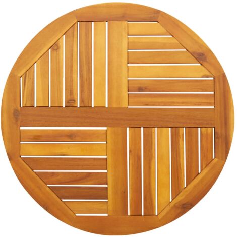 Dessus de table Ø70x2 cm rond bois massif d'acacia vidaXL