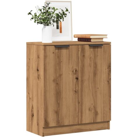 Buffet chêne artisanal 60x30x70 cm bois d'ingénierie vidaXL (1/6)