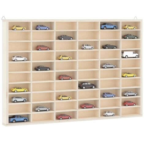 Vidaxl – Vitrine murale en contreplaqué 60 compartiments – Dimensions 60 x 4,5 x 40,5 cm – Montage mural sans perçage – Capacité 20 kg (1/6)