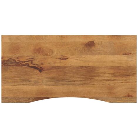 Dessus de bureau avec courbe 140x60x2,5 cm manguier massif brut vidaXL (1/5)