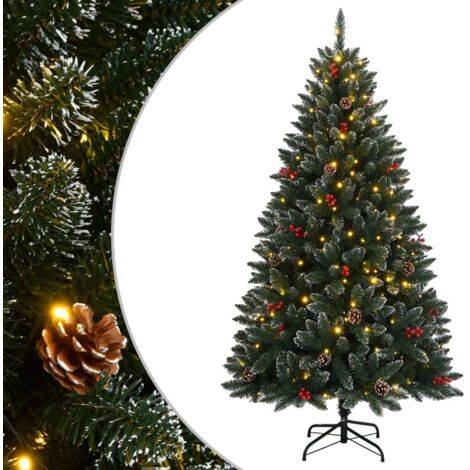 Sapin de Noël artificiel 300 LED 240 cm vidaXL (1/5)
