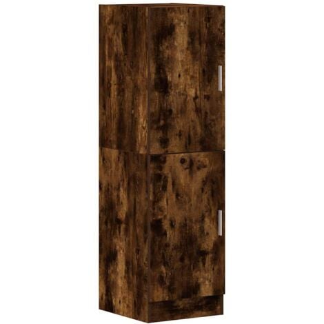Armoire de cuisine chêne fumé 38x41,5x131,5 cm bois ingénierie vidaXL