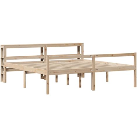 Lit pour personne âgée avec tête de lit sans matelas 180x200 cm vidaXL (1/5)