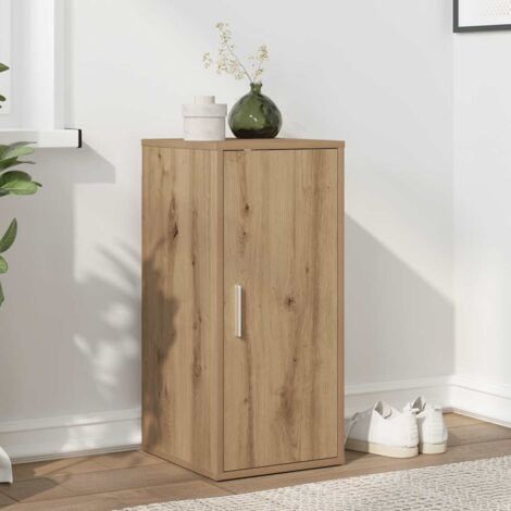 Vidaxl – Armoire à chaussures chêne artisanal – Bois d'ingénierie – 5 étagères – Dimensions 32x35x70 cm – Capacité 60 kg