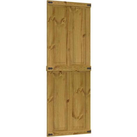 Porte de grange CORONA 80x210 cm bois massif de pin vidaXL