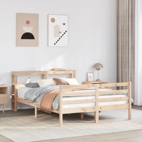 Cadre de lit avec tête de lit sans matelas 150x200 cm vidaXL (1/5)