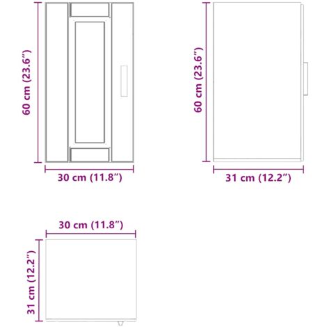 Armoire murale de cuisine Porto blanc brillant bois ingénierie vidaXL
