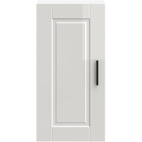 Armoire murale de cuisine Porto blanc brillant bois ingénierie vidaXL
