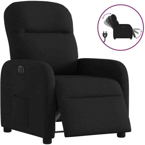 Fauteuil inclinable électrique Noir Tissu vidaXL667120